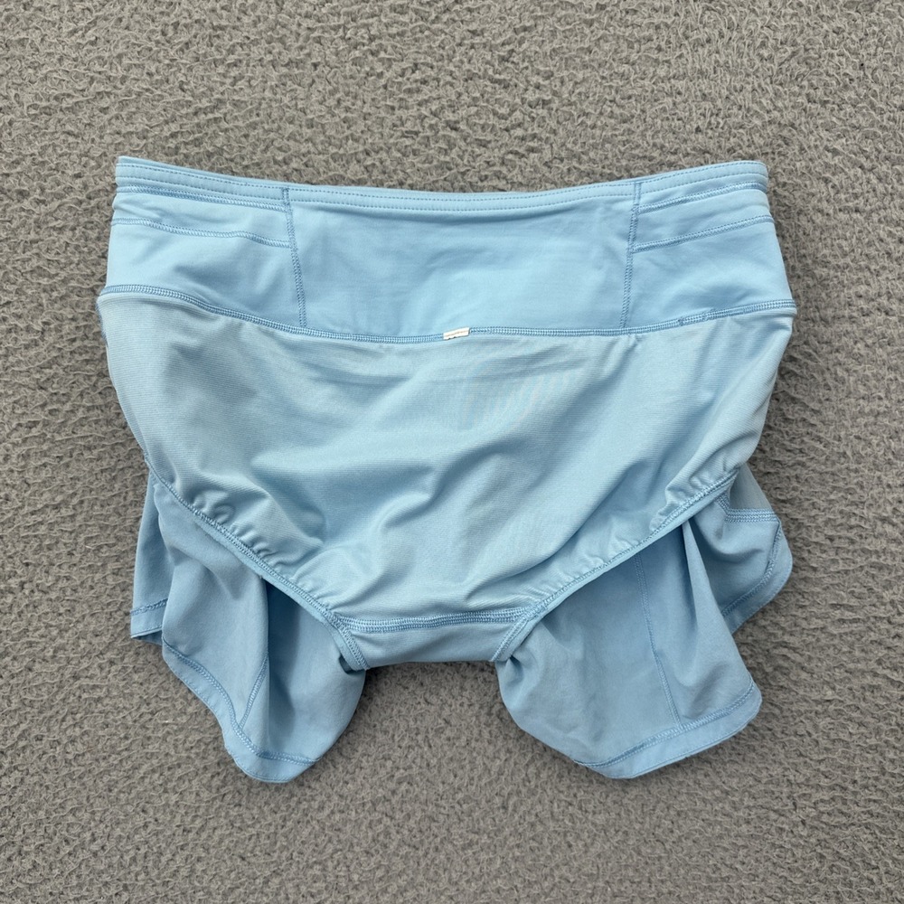 Lululemon Speed Up Shorts Mid Rise 4" Blue Chill Athletic Athleisure Women's 4 - Picture 4 of 7